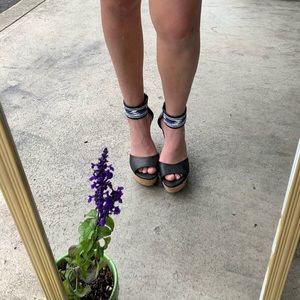 Ugg wedge beaded heels